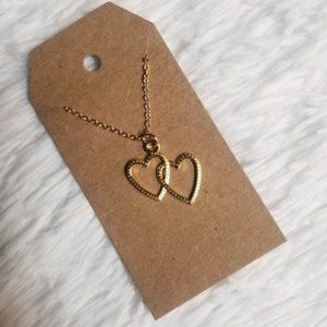 Heart necklace size 18inches